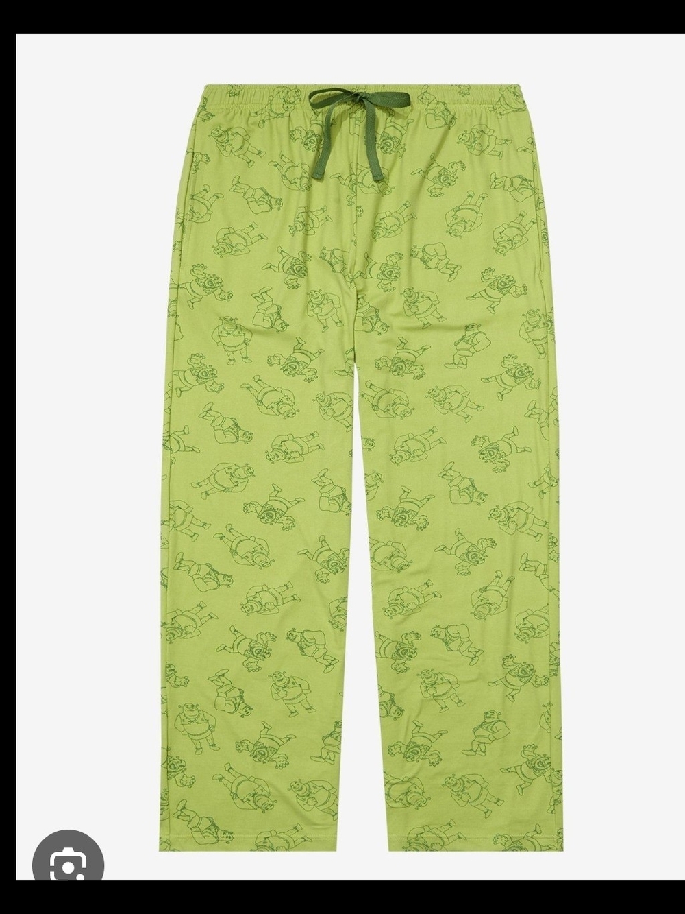 Dreamworks SHREK Lime Green Men's Pajama Bottoms EUC Size L